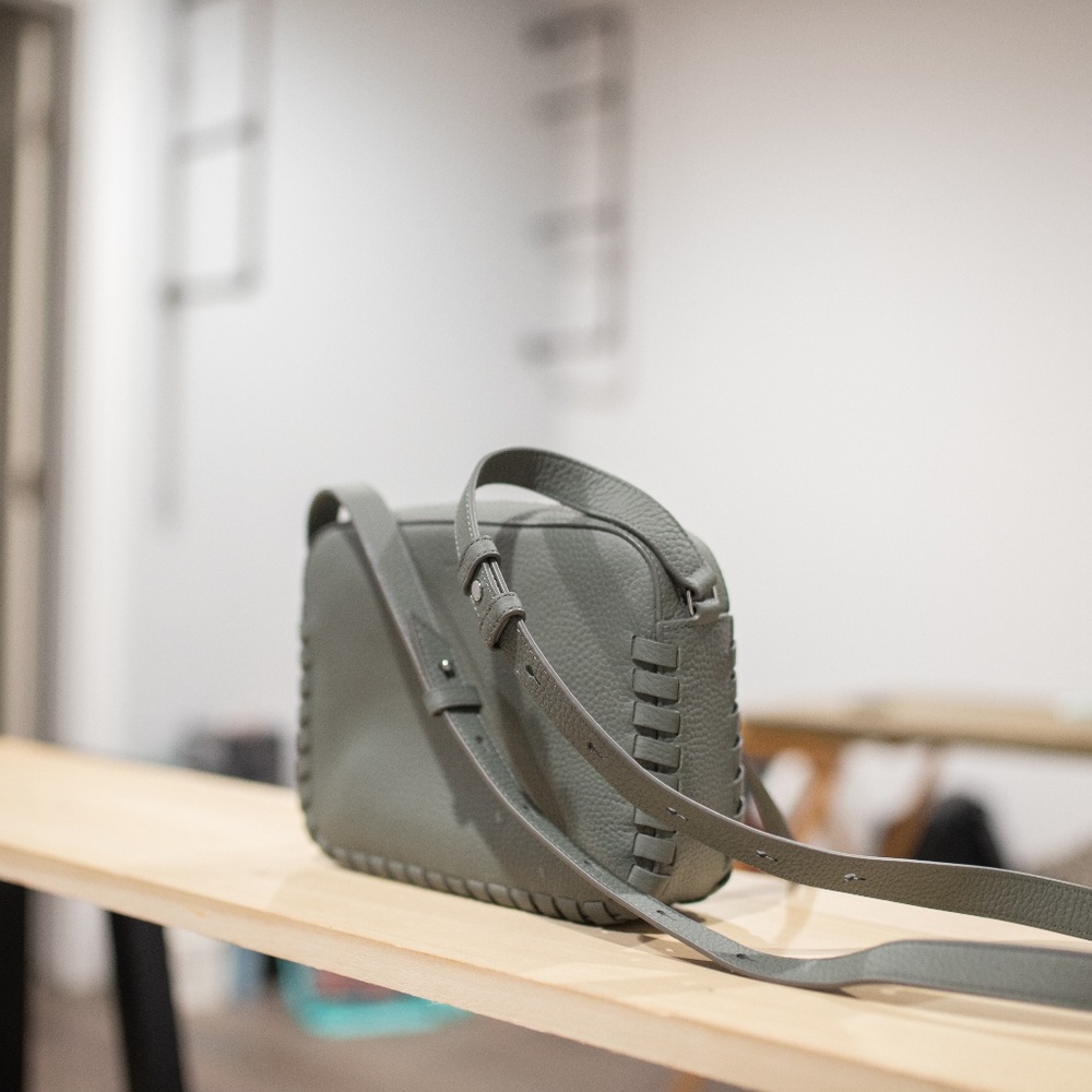 All Saints Leather Camera Bag